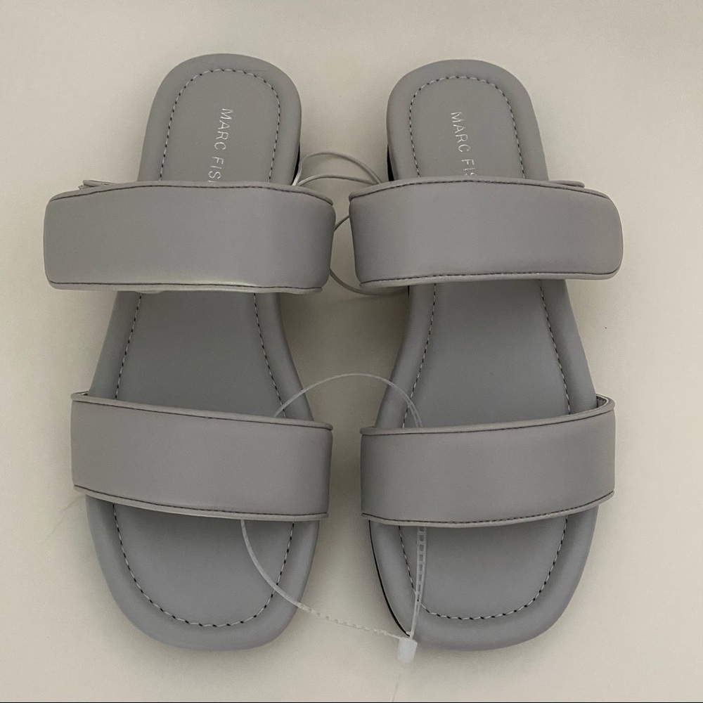 Marc Fisher Gray Sandal Sz 8